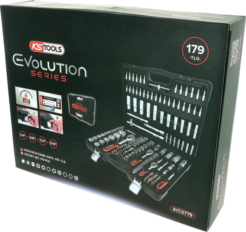 coffret d’outillage complet ks tools 917.0795 – 195 pièces professionnelles