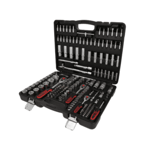 ks tools 917.0779 caisse à outils complète en coffret douille et accessoires en 1/4", 3/8" et 1/2" outillage mécanique de notre gamme ultimate avec clé à cliquet 179 pièces [classe énergétique a+]