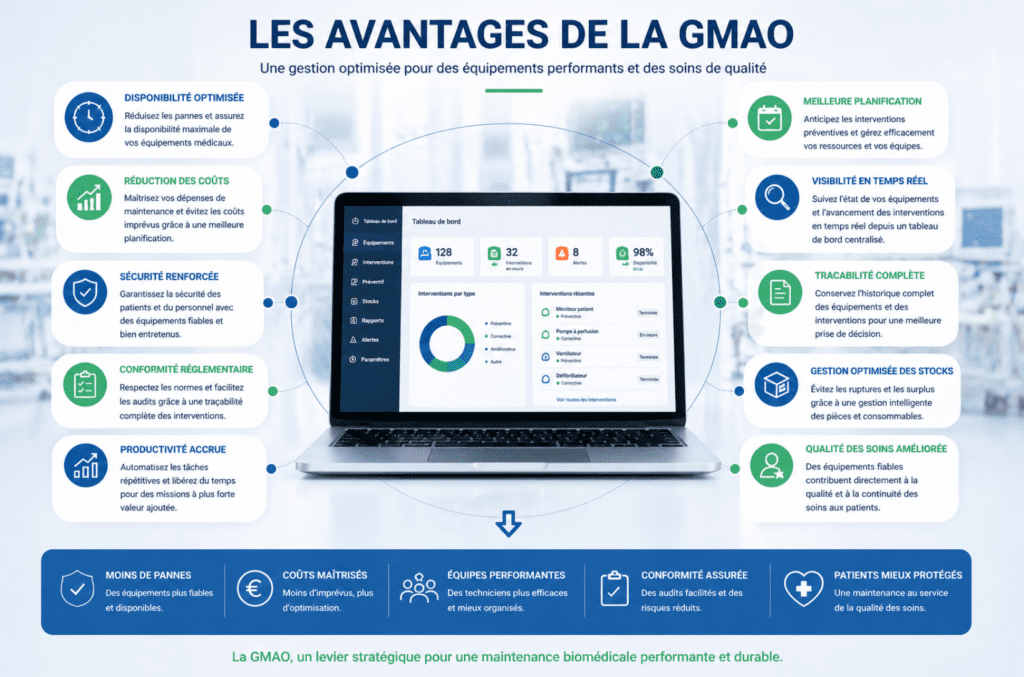 les avantages d’une gmao en maintenance biomédicale
