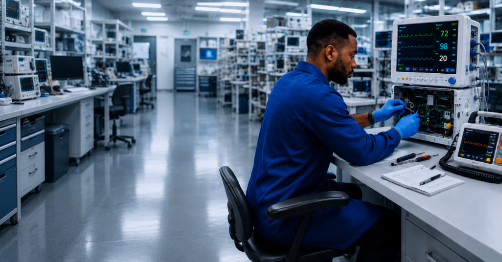 La Bannière de la page guide complet de la maintenance biomédicale