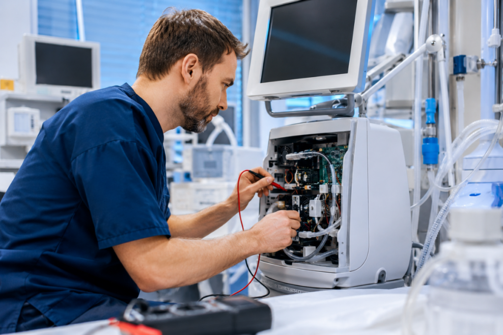 métiers de la maintenance biomédicale