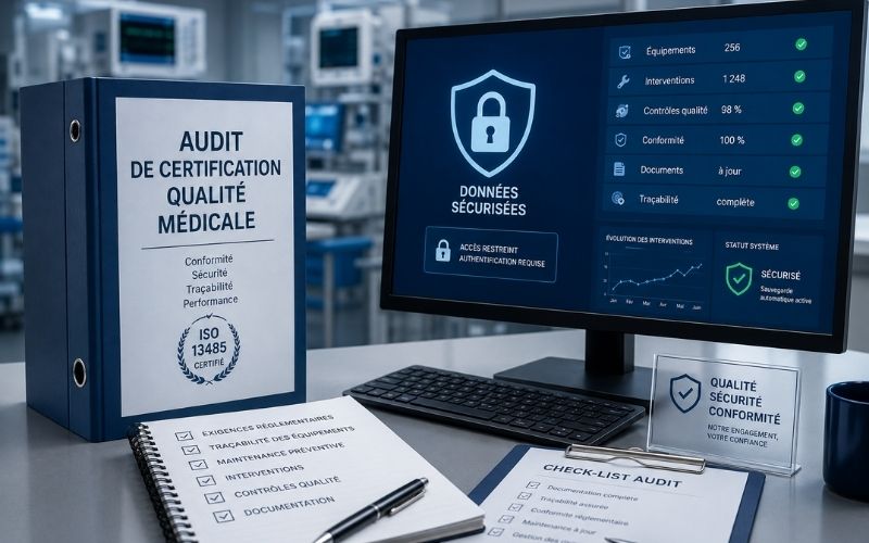 Conformité réglementaire et traçabilité inaltérable en maintenance biomédicale